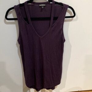 Express Tunic Tank Tops - Two (Purple and Black)